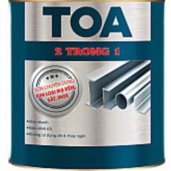 Sơn Toa 2  trong 1 cho kẽm, inox, sắt màu đen bóng 00999