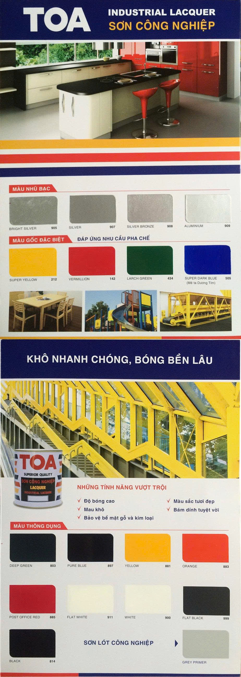 Tổng kho sơn thơm công nghiệp TOA – Giao hàng nhanh toàn quốc