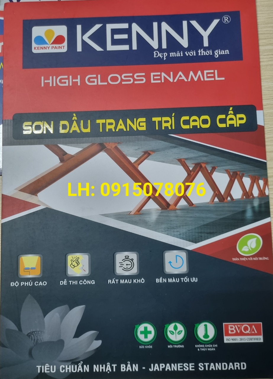 Sơn sắt mạ kẽm 1 thành phần 1K Benzo màu kem K550 3L, 17.5L