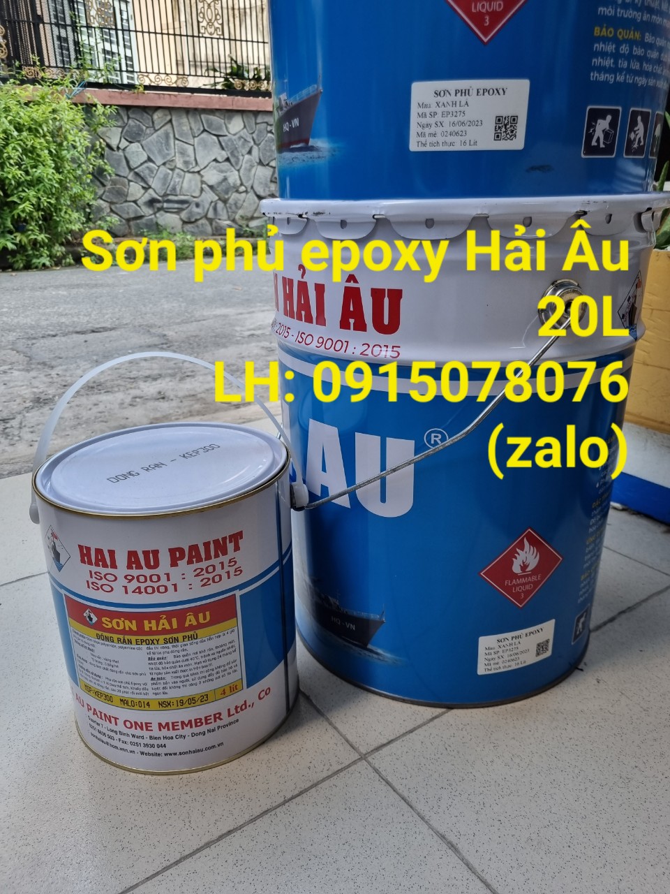 Đại lý bán sơn epoxy hai thành phần cho sắt Hải Âu tại Tân Phú HCM