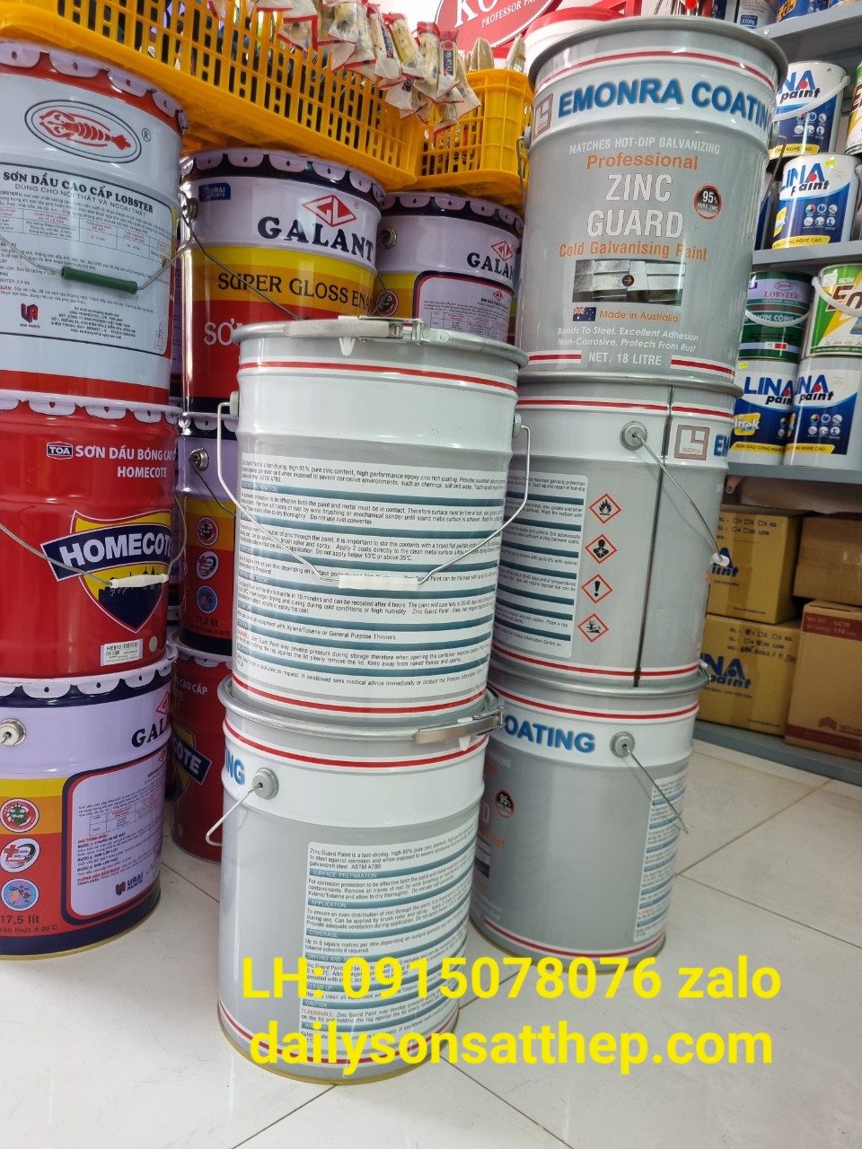 Đại lý cung cấp sơn mạ kẽm lạnh tại HCM
