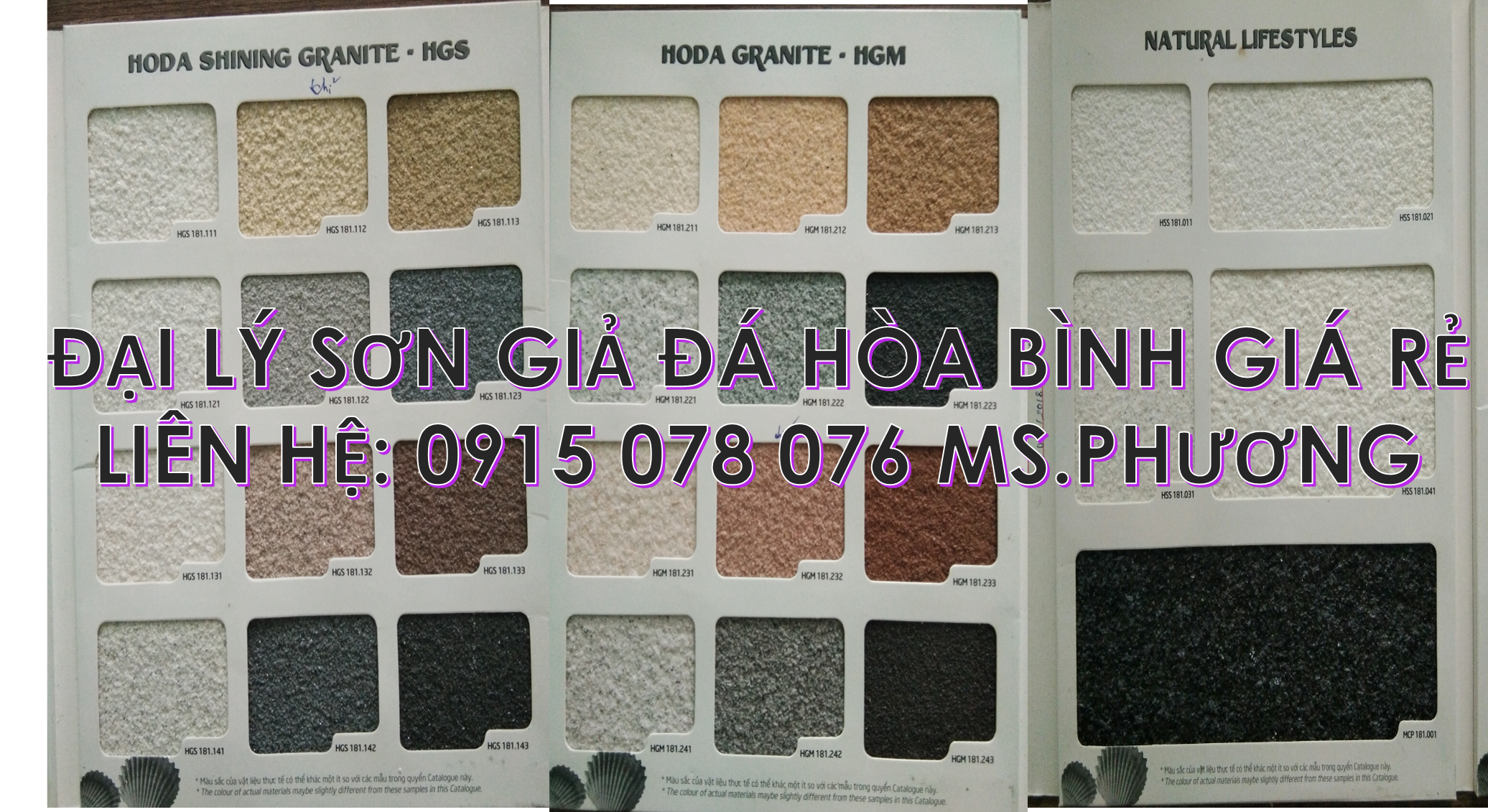 Đại lý sơn giả đá Hòa Bình tại HCM