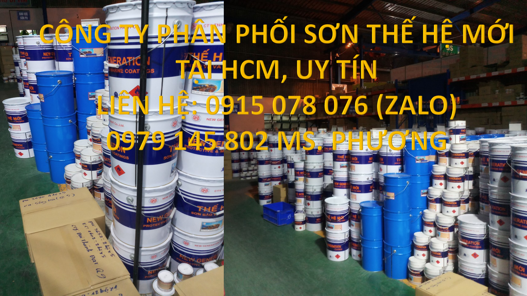 Đại lý sơn PU Thế Hệ Mới phủ siêu bền màu