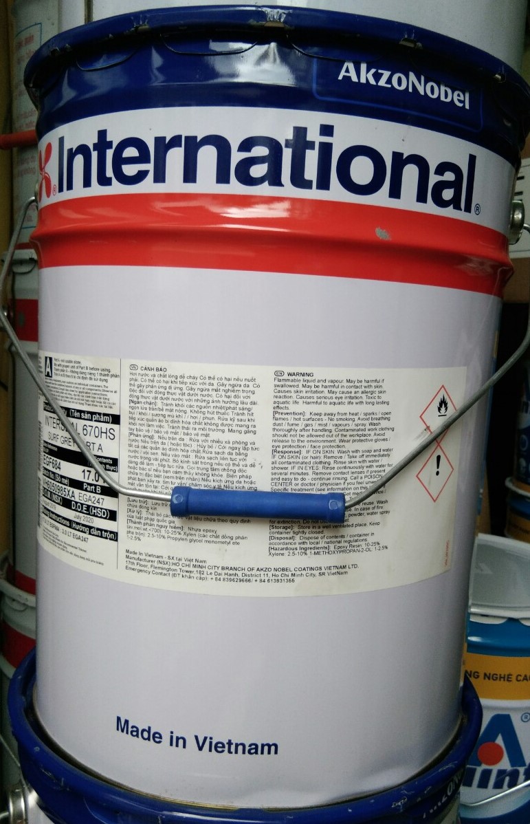 Interseal 670HS – Sơn lót epoxy hai thành phần vượt trội cho công trình công nghiệp.