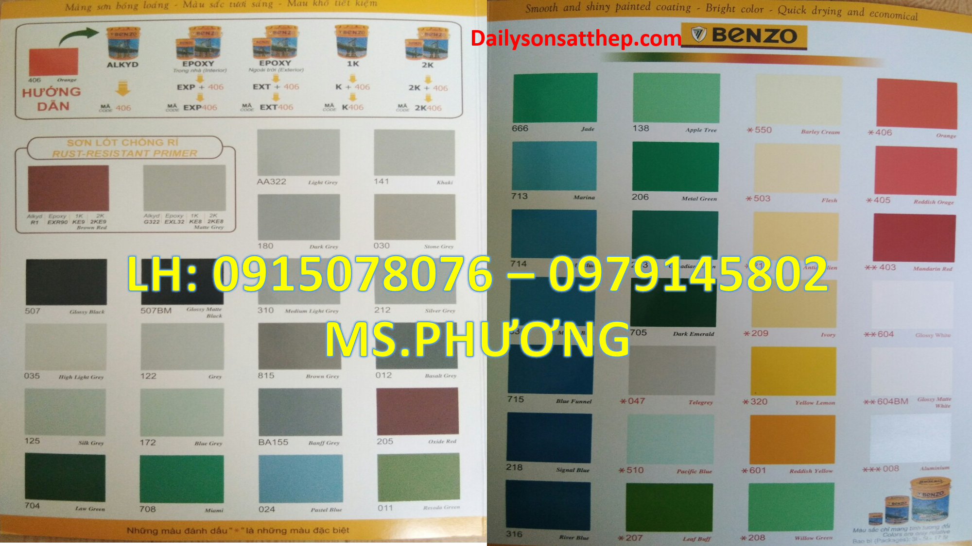 Nhà cung cấp sơn kẽm Benzo 1K uy tín, giao hàng tận nơi