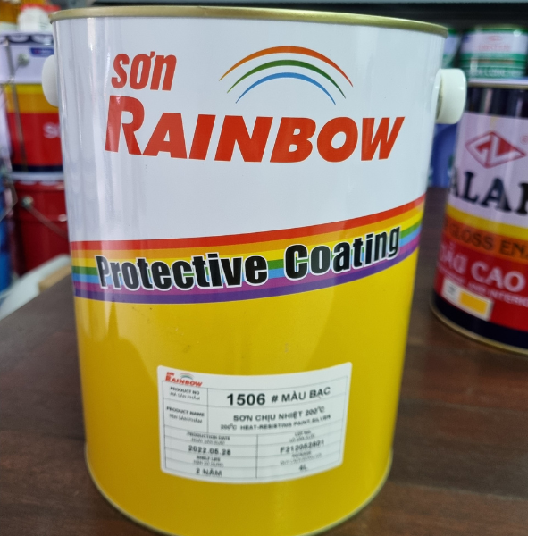 Ưu Điểm Sơn Rainbow 1506 Màu Bạc Chịu Nhiệt 200 Độ