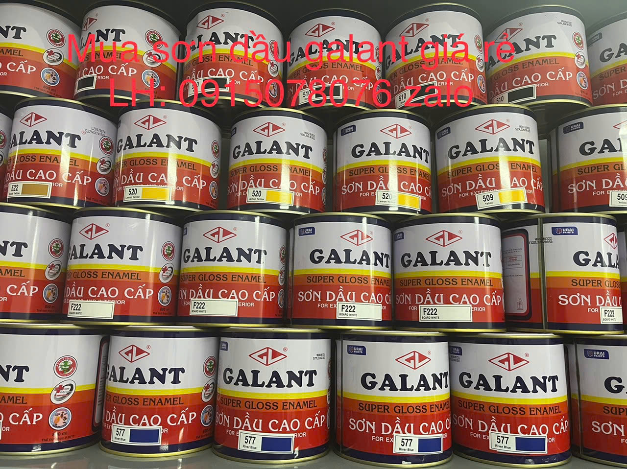 Bảng Giá Sơn Dầu Galant Cho Kim Loại Mới Nhất