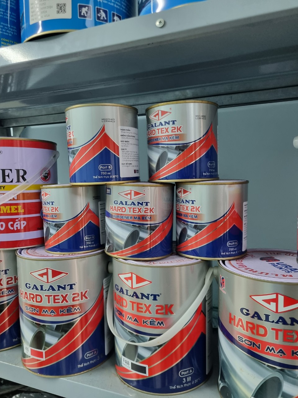 Sơn mạ kẽm 2K Galant hard tex chất lượng cao
