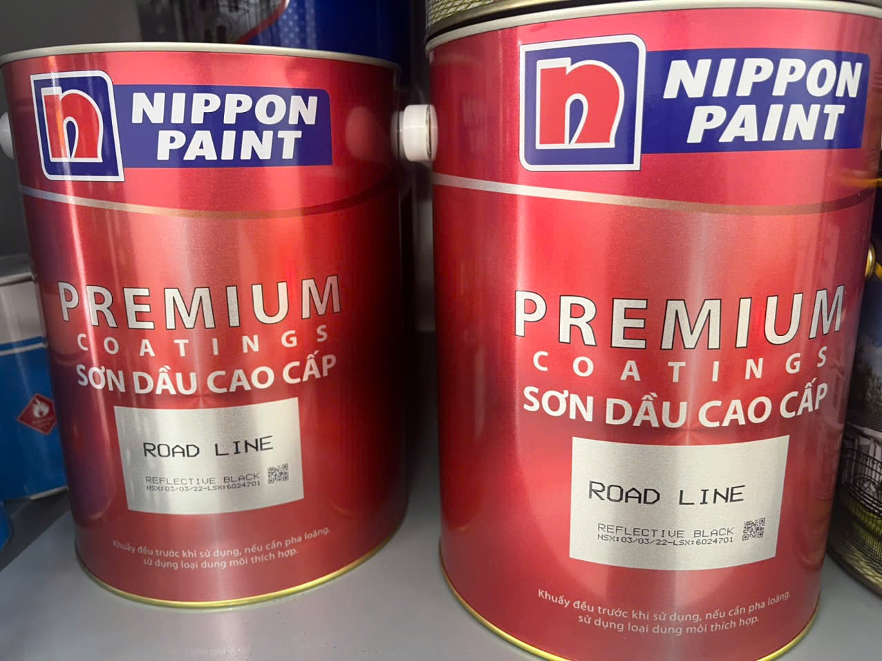 Sơn Nippon Road Line Trắng 5L Phản Quang