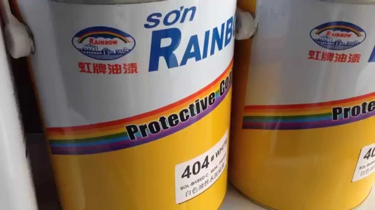 Sơn nước gốc dầu Rainbow lớp lót màu trắng mã 404