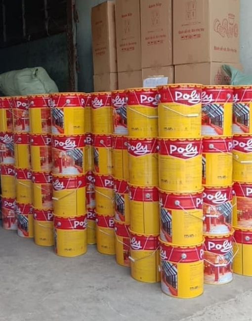 Sơn dầu Poly 3 lít bảo vệ sắt thép ngoài trời hiệu quả